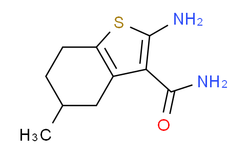 CAS No. 70733-09-4, 2-Amino-5-methyl-4,5,6,7-tetrahydrobenzo[b]thiophene-3-carboxamide