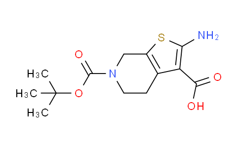 CAS No. 923010-68-8, 2-Amino-6-(tert-butoxycarbonyl)-4,5,6,7-tetrahydrothieno[2,3-c]pyridine-3-carboxylic acid