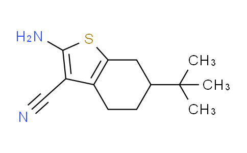 CAS No. 42159-76-2, 2-Amino-6-(tert-butyl)-4,5,6,7-Tetrahydrobenzo[b]thiophene-3-carbonitrile