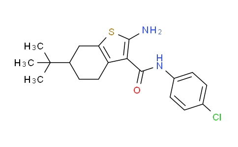 CAS No. 679798-35-7, 2-Amino-6-(tert-butyl)-N-(4-chlorophenyl)-4,5,6,7-tetrahydrobenzo[b]thiophene-3-carboxamide