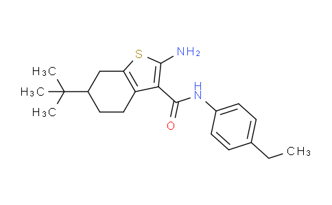 CAS No. 588714-57-2, 2-Amino-6-(tert-butyl)-N-(4-ethylphenyl)-4,5,6,7-tetrahydrobenzo[b]thiophene-3-carboxamide