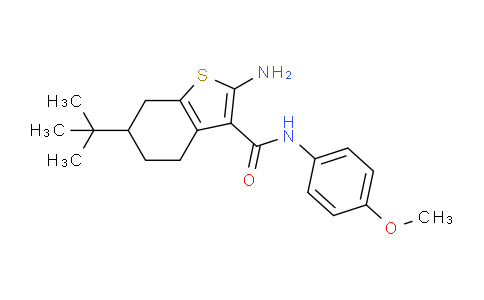 CAS No. 440088-46-0, 2-Amino-6-(tert-butyl)-N-(4-methoxyphenyl)-4,5,6,7-tetrahydrobenzo[b]thiophene-3-carboxamide