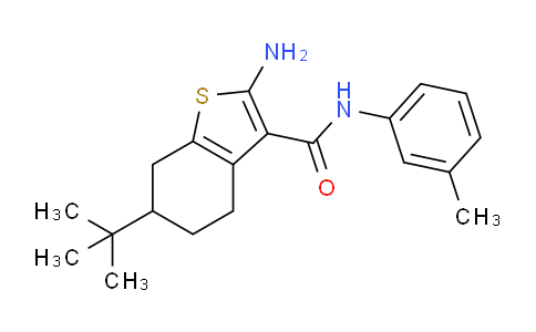 CAS No. 433247-78-0, 2-Amino-6-(tert-butyl)-N-(m-tolyl)-4,5,6,7-tetrahydrobenzo[b]thiophene-3-carboxamide
