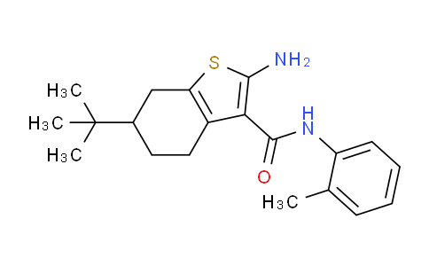 CAS No. 433251-65-1, 2-Amino-6-(tert-butyl)-N-(o-tolyl)-4,5,6,7-tetrahydrobenzo[b]thiophene-3-carboxamide
