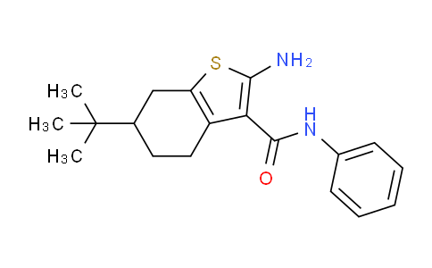 CAS No. 590355-63-8, 2-Amino-6-(tert-butyl)-N-phenyl-4,5,6,7-tetrahydrobenzo[b]thiophene-3-carboxamide