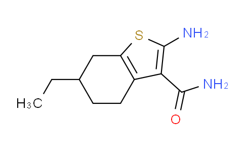 CAS No. 328270-02-6, 2-Amino-6-ethyl-4,5,6,7-tetrahydrobenzo[b]thiophene-3-carboxamide