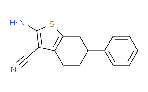 CAS No. 37071-21-9, 2-Amino-6-phenyl-4,5,6,7-tetrahydrobenzo[b]thiophene-3-carbonitrile