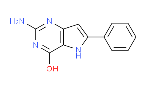 CAS No. 237435-29-9, 2-Amino-6-phenyl-5H-pyrrolo[3,2-d]pyrimidin-4-ol
