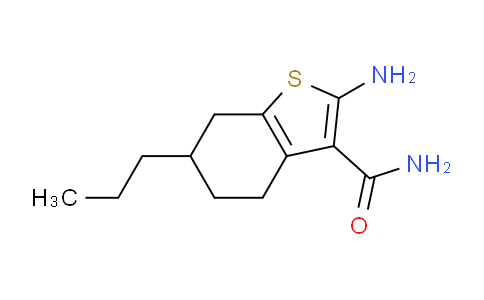 CAS No. 350996-93-9, 2-Amino-6-propyl-4,5,6,7-tetrahydrobenzo[b]thiophene-3-carboxamide