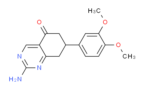 CAS No. 351163-43-4, 2-Amino-7-(3,4-dimethoxyphenyl)-7,8-dihydroquinazolin-5(6H)-one