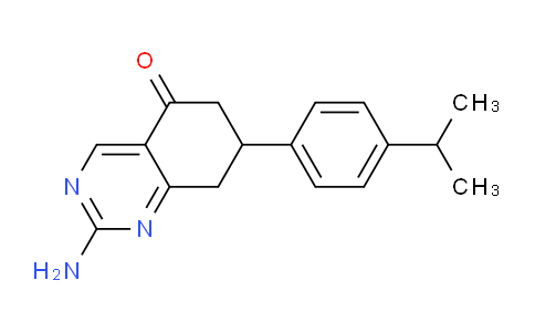 CAS No. 1306738-96-4, 2-Amino-7-(4-isopropylphenyl)-7,8-dihydroquinazolin-5(6H)-one