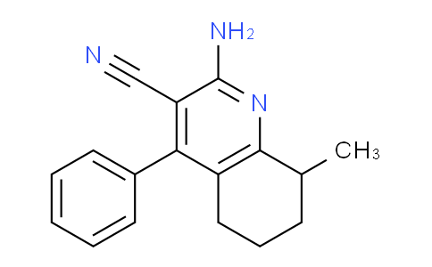 CAS No. 331979-92-1, 2-Amino-8-methyl-4-phenyl-5,6,7,8-tetrahydroquinoline-3-carbonitrile