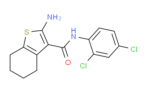 CAS No. 590350-61-1, 2-Amino-N-(2,4-dichlorophenyl)-4,5,6,7-tetrahydrobenzo[b]thiophene-3-carboxamide
