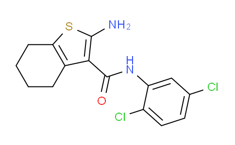 CAS No. 588696-05-3, 2-Amino-N-(2,5-dichlorophenyl)-4,5,6,7-tetrahydrobenzo[b]thiophene-3-carboxamide