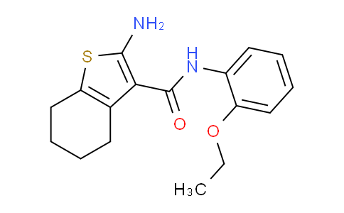 CAS No. 329069-00-3, 2-Amino-N-(2-ethoxyphenyl)-4,5,6,7-tetrahydrobenzo[b]thiophene-3-carboxamide