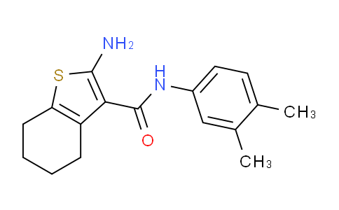 MC672290 | 312505-88-7 | 2-Amino-N-(3,4-dimethylphenyl)-4,5,6,7-tetrahydrobenzo[b]thiophene-3-carboxamide