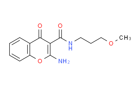 CAS No. 1269531-22-7, 2-Amino-N-(3-methoxypropyl)-4-oxo-4H-chromene-3-carboxamide
