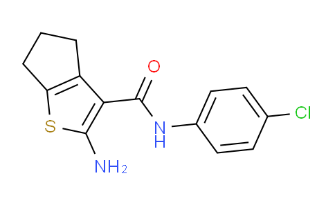 CAS No. 329066-94-6, 2-Amino-N-(4-chlorophenyl)-5,6-dihydro-4H-cyclopenta[b]thiophene-3-carboxamide