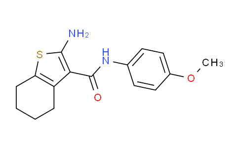 CAS No. 83822-33-7, 2-Amino-N-(4-methoxyphenyl)-4,5,6,7-tetrahydrobenzo[b]thiophene-3-carboxamide