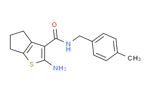 CAS No. 725226-42-6, 2-Amino-N-(4-methylbenzyl)-5,6-dihydro-4H-cyclopenta[b]thiophene-3-carboxamide