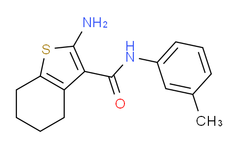 CAS No. 83822-34-8, 2-Amino-N-(m-tolyl)-4,5,6,7-tetrahydrobenzo[b]thiophene-3-carboxamide