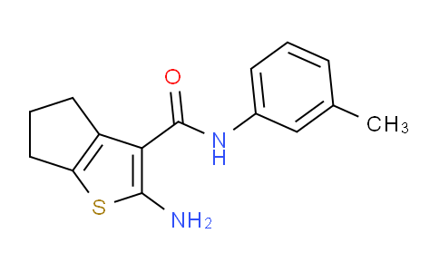 CAS No. 330188-62-0, 2-Amino-N-(m-tolyl)-5,6-dihydro-4H-cyclopenta[b]thiophene-3-carboxamide