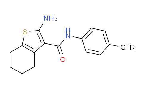 CAS No. 83822-35-9, 2-Amino-N-(P-tolyl)-4,5,6,7-tetrahydrobenzo[b]thiophene-3-carboxamide