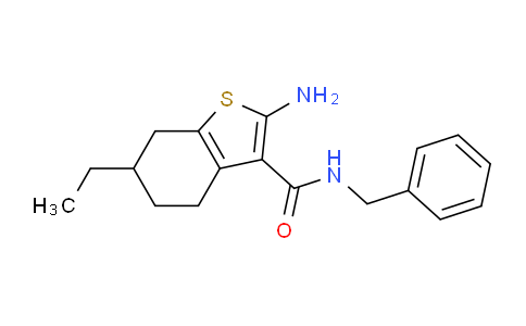 CAS No. 667435-68-9, 2-Amino-N-benzyl-6-ethyl-4,5,6,7-tetrahydrobenzo[b]thiophene-3-carboxamide