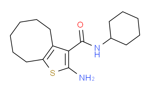 CAS No. 667412-95-5, 2-Amino-N-cyclohexyl-4,5,6,7,8,9-hexahydrocycloocta[b]thiophene-3-carboxamide