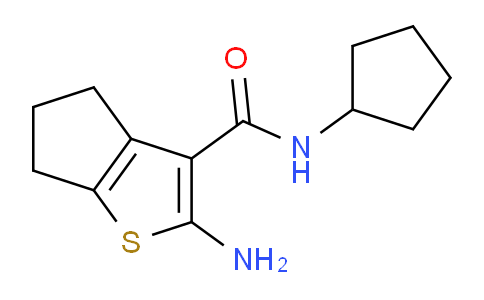 MC672347 | 590358-28-4 | 2-Amino-N-cyclopentyl-5,6-dihydro-4H-cyclopenta[b]thiophene-3-carboxamide