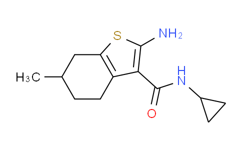 CAS No. 590360-08-0, 2-Amino-N-cyclopropyl-6-methyl-4,5,6,7-tetrahydrobenzo[b]thiophene-3-carboxamide