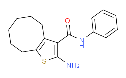 DY672357 | 667412-96-6 | 2-Amino-N-phenyl-4,5,6,7,8,9-hexahydrocycloocta[b]thiophene-3-carboxamide
