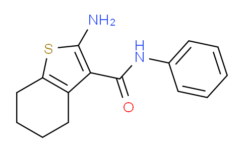 CAS No. 60598-68-7, 2-Amino-N-Phenyl-4,5,6,7-tetrahydrobenzo[b]thiophene-3-carboxamide