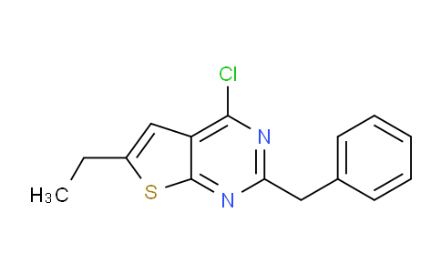 CAS No. 251996-08-4, 2-Benzyl-4-chloro-6-ethylthieno[2,3-d]pyrimidine