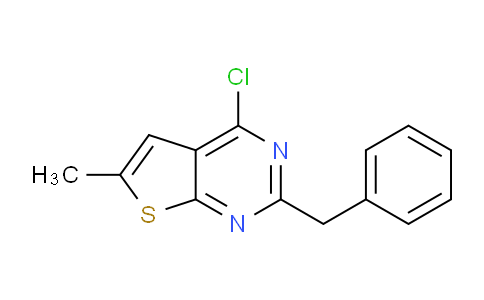 CAS No. 1351393-14-0, 2-Benzyl-4-chloro-6-methylthieno[2,3-d]pyrimidine