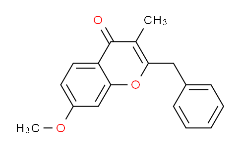 CAS No. 138548-50-2, 2-Benzyl-7-methoxy-3-methyl-4H-chromen-4-one