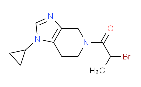 CAS No. 1707585-99-6, 2-Bromo-1-(1-cyclopropyl-6,7-dihydro-1H-imidazo[4,5-c]pyridin-5(4H)-yl)propan-1-one