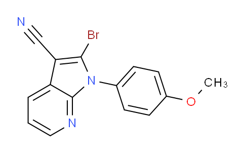 CAS No. 1287779-66-1, 2-Bromo-1-(4-methoxyphenyl)-1H-pyrrolo[2,3-b]pyridine-3-carbonitrile