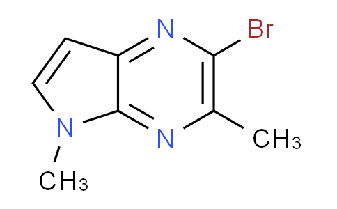 CAS No. 1367928-91-3, 2-Bromo-3,5-dimethyl-5H-pyrrolo[2,3-b]pyrazine