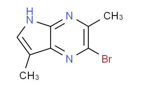CAS No. 1037770-29-8, 2-Bromo-3,7-dimethyl-5H-pyrrolo[2,3-b]pyrazine