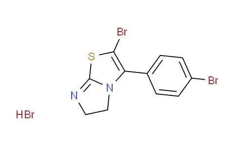 CAS No. 1172759-40-8, 2-Bromo-3-(4-bromophenyl)-5,6-dihydroimidazo[2,1-b]thiazole hydrobromide