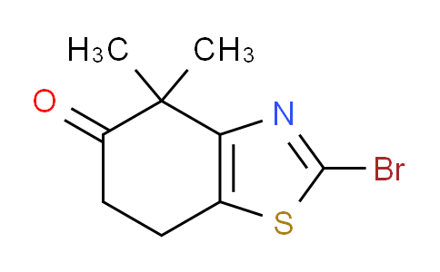 CAS No. 1621686-12-1, 2-Bromo-4,4-dimethyl-6,7-dihydrobenzo[d]thiazol-5(4H)-one