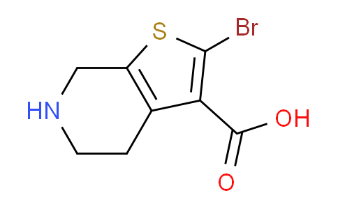 CAS No. 1597367-76-4, 2-Bromo-4,5,6,7-tetrahydrothieno[2,3-c]pyridine-3-carboxylic acid