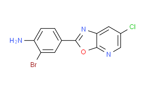 CAS No. 1354755-30-8, 2-Bromo-4-(6-chlorooxazolo[5,4-b]pyridin-2-yl)aniline