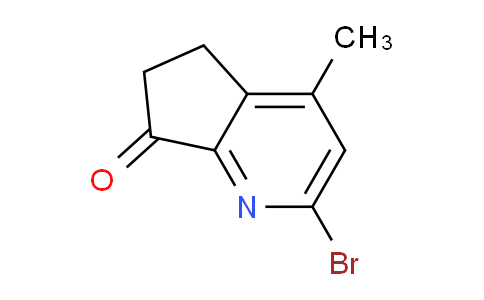 CAS No. 884492-71-1, 2-Bromo-4-methyl-5,6-dihydro-7H-cyclopenta[b]pyridin-7-one