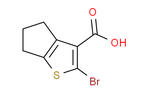 CAS No. 1368297-20-4, 2-Bromo-5,6-dihydro-4H-cyclopenta[b]thiophene-3-carboxylic acid