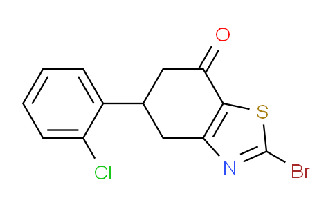 CAS No. 1387566-16-6, 2-Bromo-5-(2-chlorophenyl)-5,6-dihydrobenzo[d]thiazol-7(4H)-one