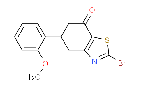 CAS No. 1387566-06-4, 2-Bromo-5-(2-methoxyphenyl)-5,6-dihydrobenzo[d]thiazol-7(4H)-one