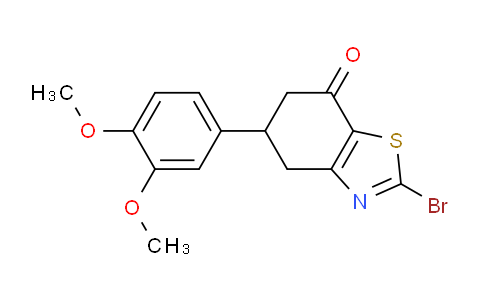CAS No. 1387563-50-9, 2-Bromo-5-(3,4-dimethoxyphenyl)-5,6-dihydrobenzo[d]thiazol-7(4H)-one