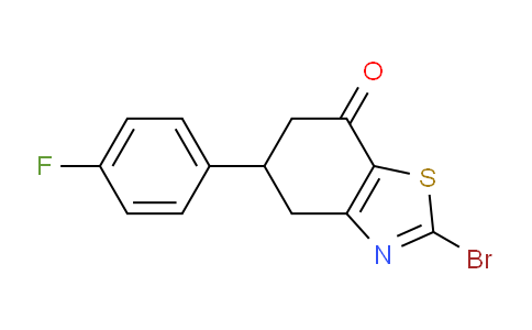 CAS No. 1387566-04-2, 2-Bromo-5-(4-fluorophenyl)-5,6-dihydrobenzo[d]thiazol-7(4H)-one